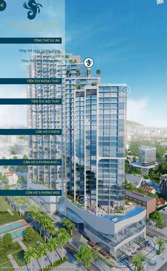 Beachfront Scenia Bay Apartment 나트랑 0*,  베트남